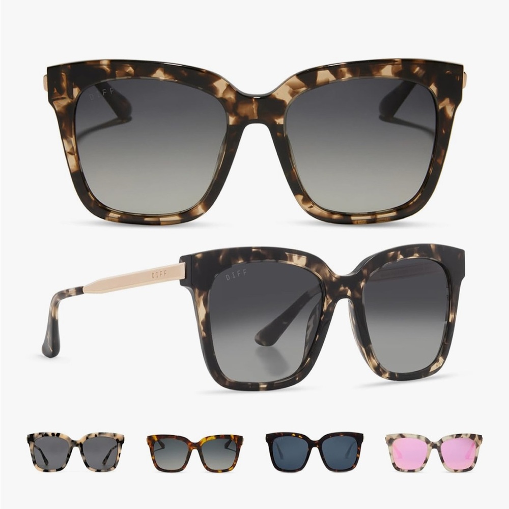 Diff Eyewear Tortoise Gradient Sunglasses